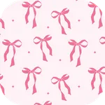 Cute Pink Bow Wallpaper icon