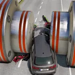 Hydraulic Press Crash Car Game icon