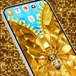 Gold Zipper Screen Lock icon