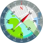 Digital Compass Map 360 icon