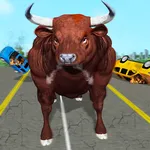 Angry Wild Bull Attack Game 3d icon