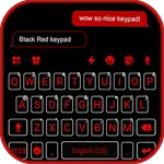 Cool Black Red Keyboard Theme icon