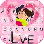 Couple Love Roses Keyboard The icon