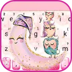 Cute Smile Owl Keyboard Theme icon