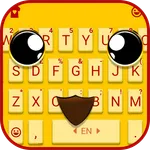 Cute Yellow Mouse Keyboard The icon