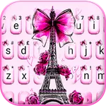 Eiffel Tower Pink Bow Keyboard icon