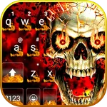 Fire Flaming Skull Keyboard Th icon