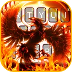 Flaming Fire Phoenix Keyboard  icon