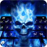 Flaming Skull 3D Theme icon