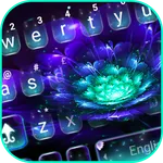 Galaxy Purple Flower Keyboard  icon