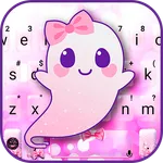 Lovely Pink Ghost Keyboard The icon