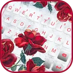 Marble Red Rose Keyboard Theme icon