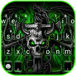 Neon Gothic Skull Keyboard The icon