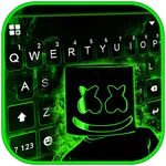 Neon Green DJ Keyboard Theme icon