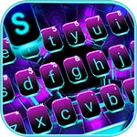 Neon Space Lights Keyboard The icon