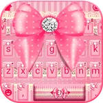 Pink Bowknot Lace Keyboard The icon