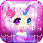 Pinky Unicorn Girl Keyboard Th icon