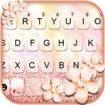 Rose Gold Glitter Keyboard The icon