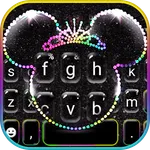 Silver Glitter Minny Keyboard  icon