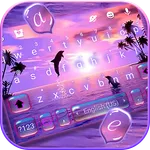 Sunset Sea Dolphin Keyboard Th icon