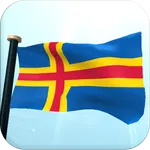 Åland Islands Flag 3D Free icon