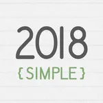 탁상달력 2018 : 심플 (위젯) icon