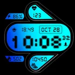 Arrow face minimalist digital icon