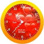 Red Clock Live Wallpaper icon