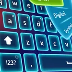 Simple Blue Keyboard icon