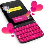 Pink Keyboard For WhatsApp icon