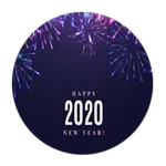 happy new year 2020 for you icon