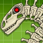 Brontosaur Dino Fossils Robot icon