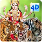 4D Tigers of Durga Live Wallpa icon