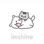 Simple white cat theme icon