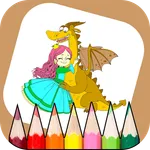 Cute Princess Coloring Book icon