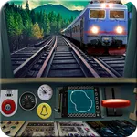 Train driving simulator icon