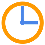 Simple full screen night Clock icon