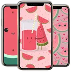 Kawaii Watermelon Wallpaper icon