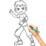 How to draw cartoons icon