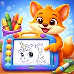 Tiny hands Coloring slate pad icon