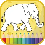 Coloring book for kids icon