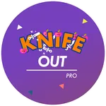 Knife out- the knife throwing  icon