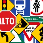 Mexican Road Signs. Tests icon