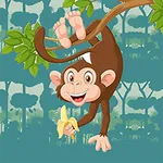 jungle monkey run：super hero icon
