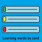 Learning words on cards icon