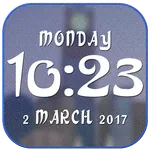 Arabic digital clock icon