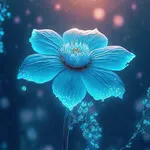 blue flower wallpaper icon