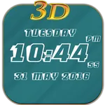 3D Digital Clock LWP icon