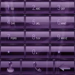Theme of ExDialer GlassFPurple icon