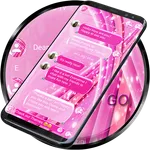 SMS Theme Sparkling Pink love icon